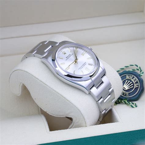 rolex oyster perpetual silver dial 2020